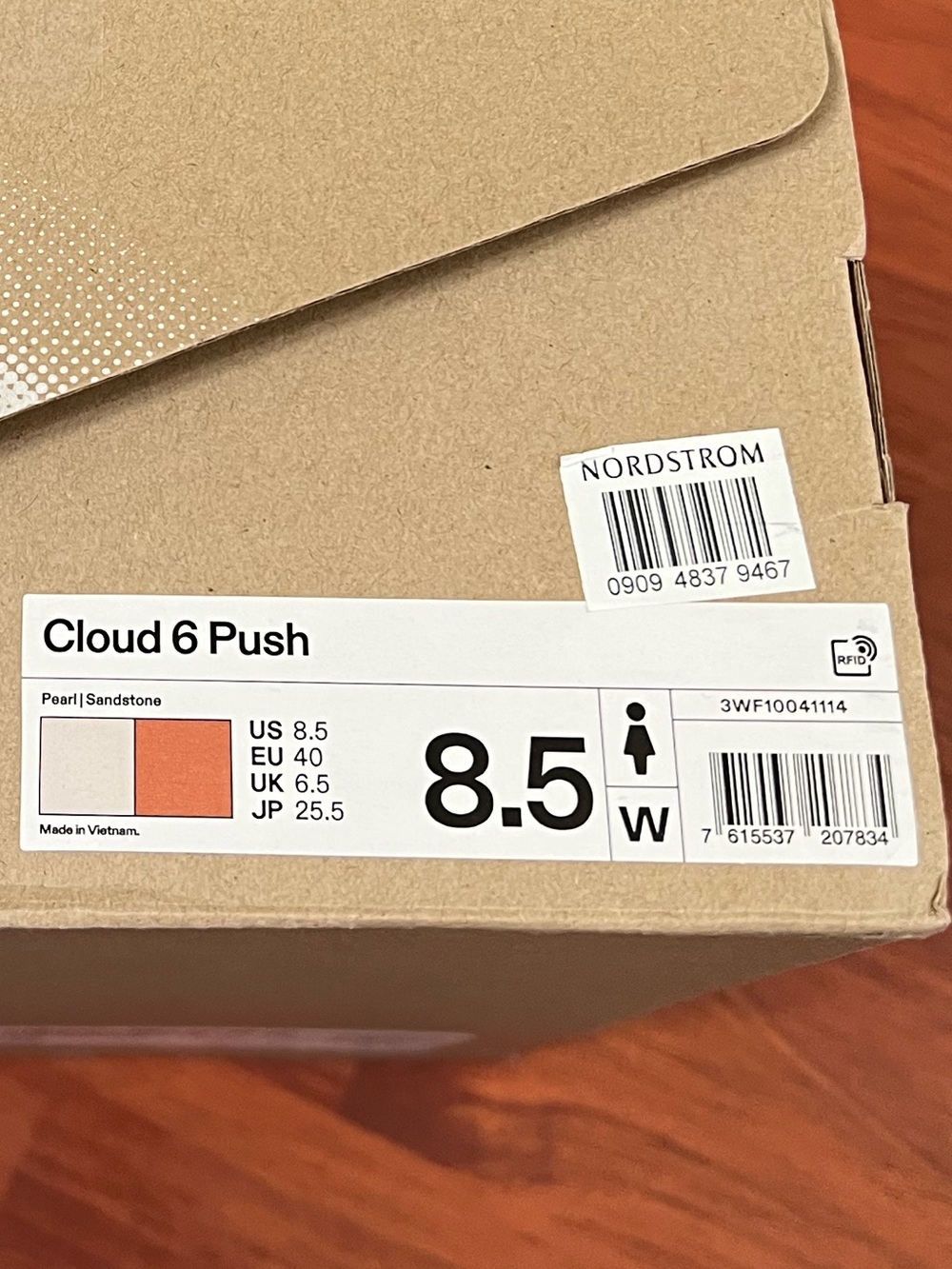 NIB On Running Cloud 6 Push Pearl Sandstone Women’s 8.5 - Picture 12 of 12